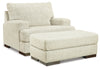 Caretti Oversized Chair and Ottoman