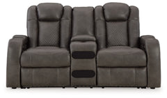 Fyne-Dyme Power Reclining Loveseat with Console