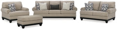 Elbiani Sofa, Loveseat, Oversized Chair and Ottoman