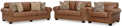 Carianna Sofa, Loveseat and Oversized Chair