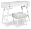 Thadamere Vanity with Stool