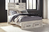 Cambeck Full Panel Bed with 2 Storage Drawers