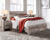 Effie King Panel Bed with 2 Storage Drawers