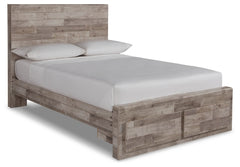 Effie Full Panel Bed with 2 Storage Drawers