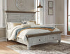 Havalance Queen Poster Bed with 2 Storage Drawers