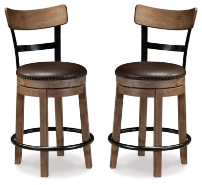 Pinnadel Counter Height Bar Stool (Set of 2)