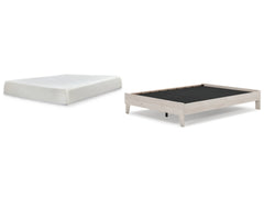 Queen Platform Bed with Mattress