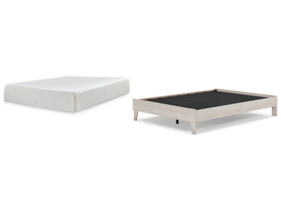 Queen Platform Bed with Mattress