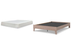 Queen Platform Bed with Mattress