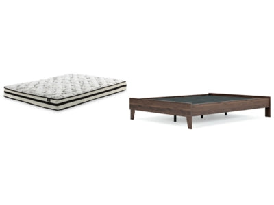 Queen Platform Bed with Mattress