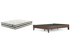 Queen Platform Bed with Mattress