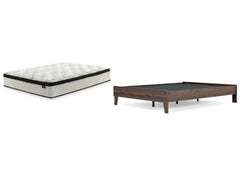 Queen Platform Bed with Mattress