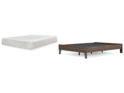 Queen Platform Bed with Mattress