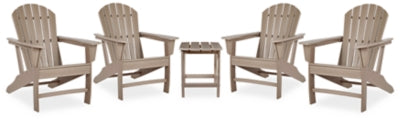 Sundown Treasure 4 Adirondack Chairs and Outdoor End Table