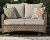 Clear Ridge Glider Loveseat with Cushion