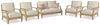 Clare View Outdoor Loveseat and 4 Lounge Chairs