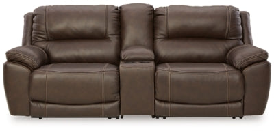 Dunleith 3-Piece Power Reclining Loveseat with Console