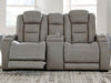 The Man-Den Power Reclining Loveseat with Console